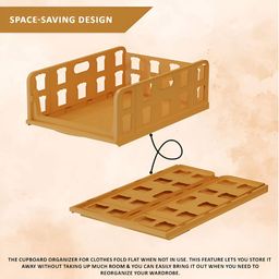 Aura Brown Set of 6 Reusable Drawer Organiser Organisers image 3