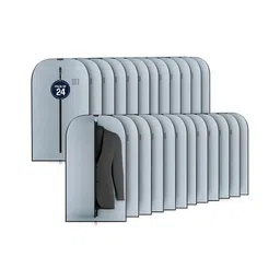 Aura Grey 24 Pieces Wardrobe Suit Organisers-55