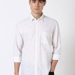 Peter England Casuals Men Spread Collar Floral Printed Cotton Slim Fit Casual Shirt-image-18