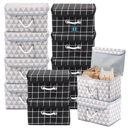 Kuber Industries Grey Set of 6 Reusable Drawer Organiser Organisers-22