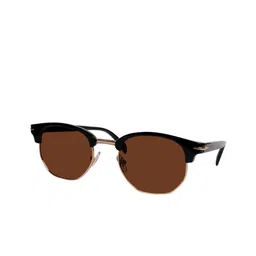 JODYKOES Unisex Brown Lens & Gold-Toned Round Sunglasses with-image-44
