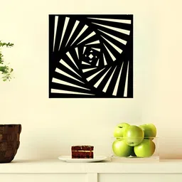STASH HOUSE Black Wooden Wall Art-image-8