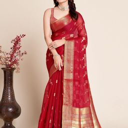 VEDANT VASTRAM Woven Design Zari Kanjeevaram Saree-image-90