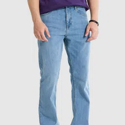 Snitch Men Classic Snitch Light Blue Straight Fit Mid-Rise Jeans-image-89