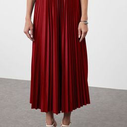 Trendyol Flared A-Line Midi Skirt-picture-46