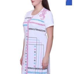 FIRST SLEEP Pack Of 2 Floral Printed Round Neck Cotton Pockets T-Shirts-image-71