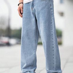 THE BEETEL HOUSE Men Baggy Mid-Rise Light Fade Stretchable Jeans-image-78
