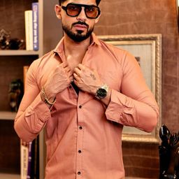 KHUSHI CREATION Men Original Fit Solid Spread Collar Cotton Casual Shirt-image-95