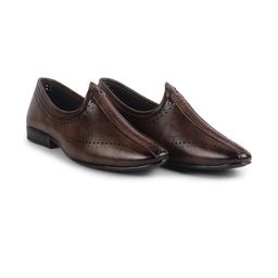 Inflation Men Slip-On Ethnic Nagra Mojaris-image-69