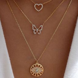 Arzonai Women Alloy Layered Necklace-picture-25