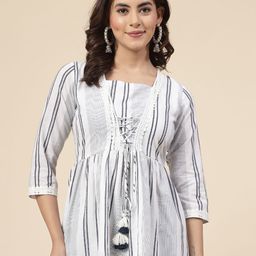 Shangri LA MS Designs Women Vertical Stripes Top-image-51