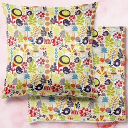 ArtzFolio Multicoloured Set of 2 Velvet Square Cushion Covers-image-18