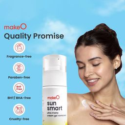makeo Sun Smart Broad Spectrum Sunscreen Cream With SPF 50+ PA++++ - 100 g image 4