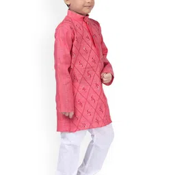 Cae Boys Embroidered Regular Kurta with Pyjamas image 2