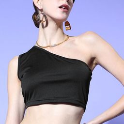 Moda Rapido Women One Shoulder Crop Top-image-108