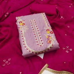 KALINI Embroidered Unstitched Dress Material-image-66