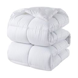 tundwal's White Geometric Microfibre Heavy Winter 300 GSM Double Bed Comforter-picture-7