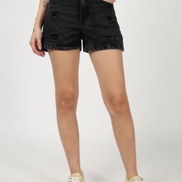Bene Kleed Men Washed High-Rise Denim Shorts Technology-image-8