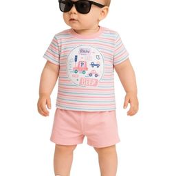 Cdeck Boys Cotton Printed T-shirt with Shorts-picture-28