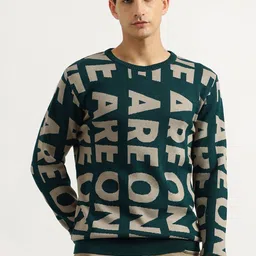 United Colors of Benetton Men Typography Printed Pullover-image-88