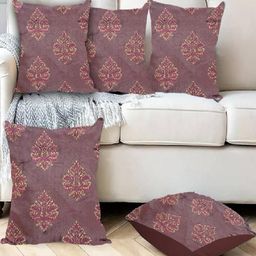 Vine Velvet Cushion Covers 16x16 inches - Set of 5 PC-image-90