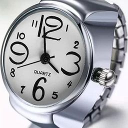 Shayna Women Silver Plated Watch Ring-image-1