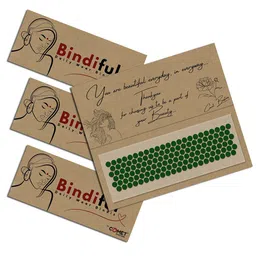 Comet Busters Bindiful Set Of 3 Daily Wear Traditional Bindis- Green-45