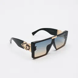 PELLE LUXUR Unisex Rectangle Sunglasses with UV Protected Lens PL25GS308-54