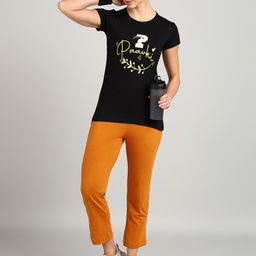 PAAVKI Printed Pure Cotton T-shirt With Capris-picture-8