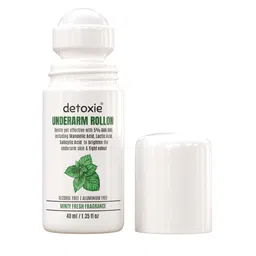 Detoxie Set Of 2 5% AHA BHA Underarm Lightening Roll On - 40 ml Each - Pine- Minty Fresh image 4
