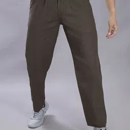 DIVISIVE Men Relaxed Loose Fit Easy Wash Pleated Trousers-picture-10