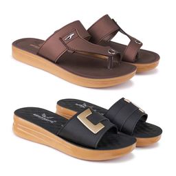 BERSACHE Women Set Of 2 Soft Classic Casual Flats-image-77