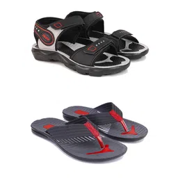 DRACKFOOT Men Set Of 2 Sports Sandals And Comfort Sandals-image-65