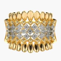 VALANOVA Women Yellow Ring Diamond-picture-42