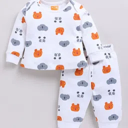 SNUGGLY MONKEY Kids Animal Printed Round Neck Night suit-image-88