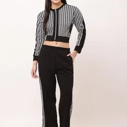 Moda Rapido Printed Round Neck Top With Trousers Co-Ords-image-99