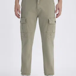 Pepe Jeans Men Straight Fit Mid-Rise Cargos Trousers-picture-25