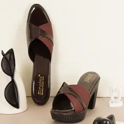Simplex Footwear Women Open Toe Block Heel Sandals-image-31