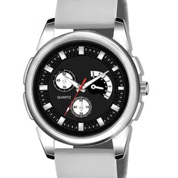 JUST LIKE Men Dial & Wrap Around Straps Watch 883 crom aviobk dial gray belt silicon-39