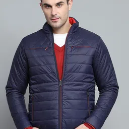 Monte Carlo Men Reversible Outdoor Padded Jacket with Patchwork-image-34