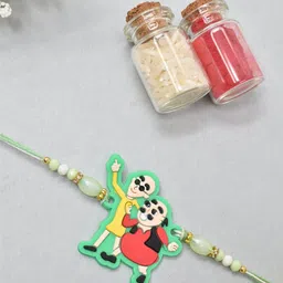 MEIRA JEWELLERY Boys Set Of 3 Thread Rakhis-picture-26