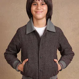 One Friday Boys Checked Tailored Jacket-image-73