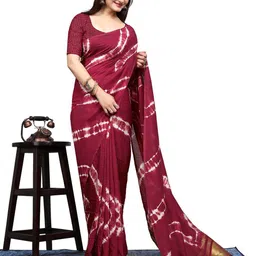 HMP Fashion Leheriya Zari Leheriya Saree-image-76