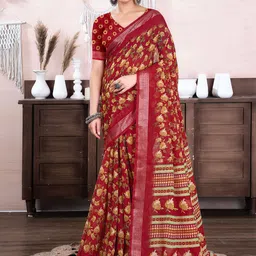 KALINI Floral Zari Saree-47