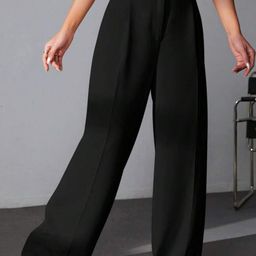 BROADSTAR Women Smart High-Rise Easy Wash Pleated Trousers-picture-15