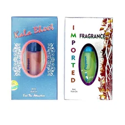 RAVIOUR LIFESTYLE Set Of 2 Imported & Kala Bhoot 100% Alcohol Free Roll On Attar- 8ml Each-17