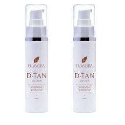 Flawora Set Of 2 D-Tan Lotion With Shea Butter - 50 ml Each image 3