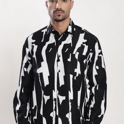 Bene Kleed Regular Fit Abstract Printed Casual Shirt-picture-33