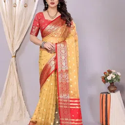 AMRUTKALA SAREES Woven Design Zari Banarasi Saree-image-76
