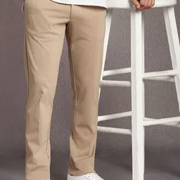 Louis Philippe Sport Men Textured Slim Fit Trousers-picture-12